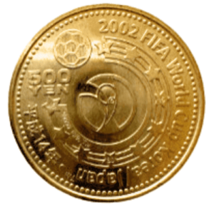 2002FIFAワールドカップ™記念500円ニッケル黄銅貨幣