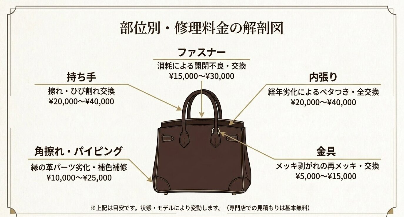 ルイヴィトン修理