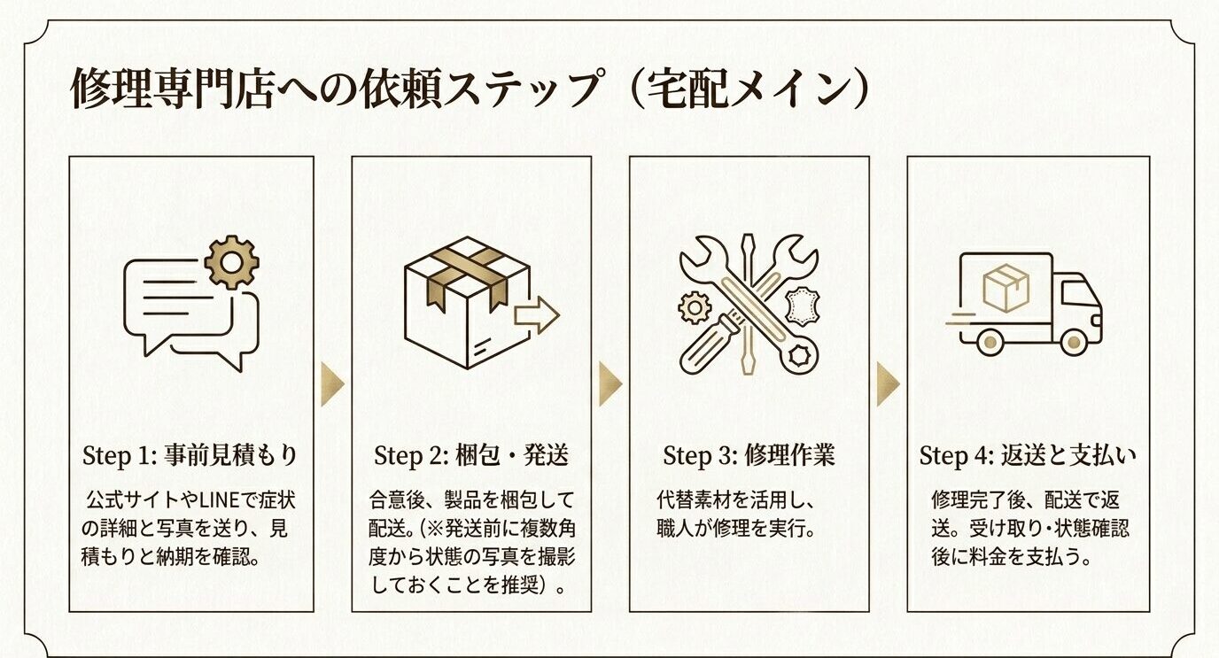 ルイヴィトン修理