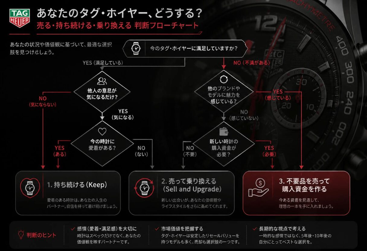 タグホイヤーを手放す前に確認したいこと