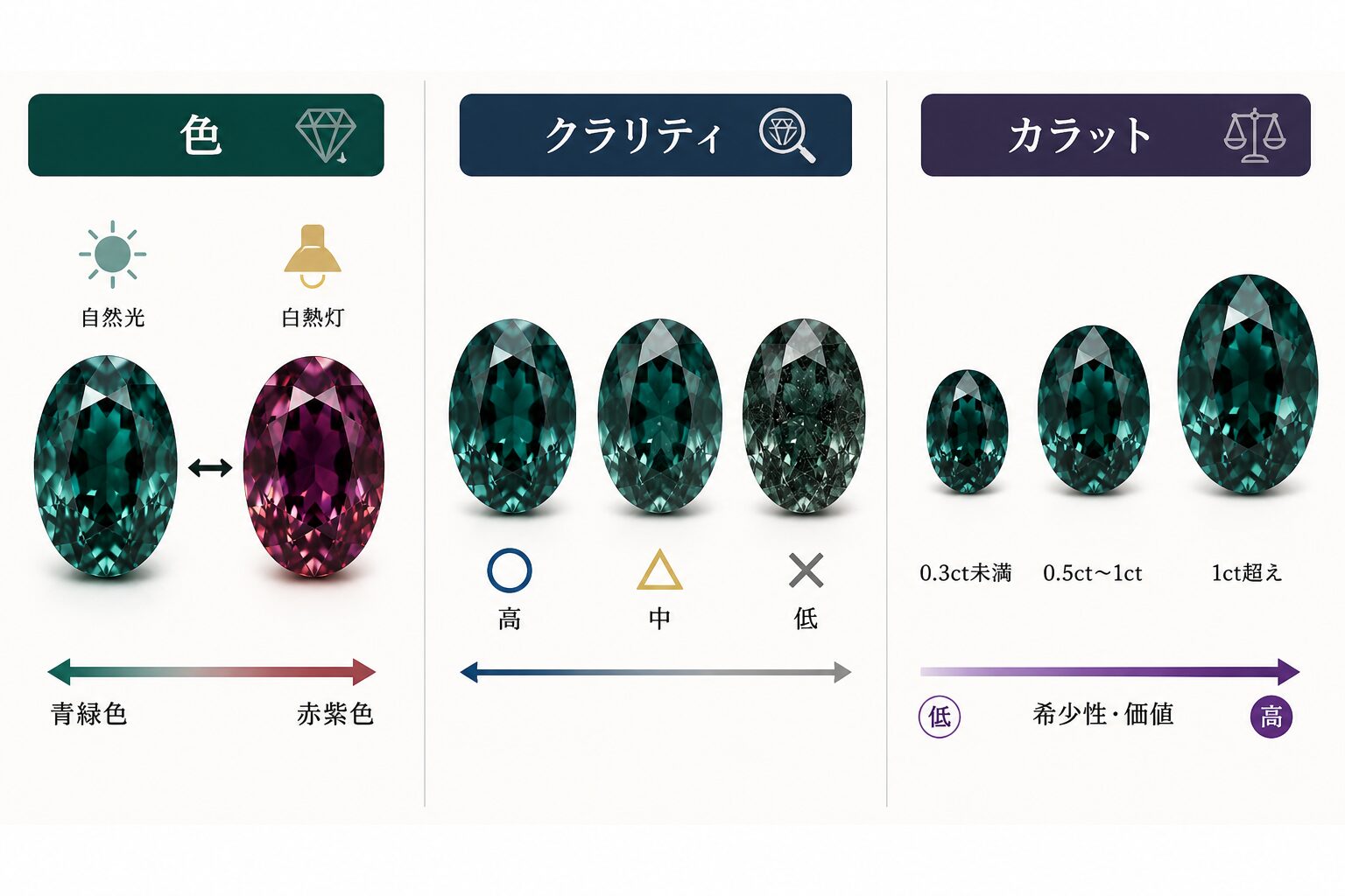 アレキサンドライト 石言葉