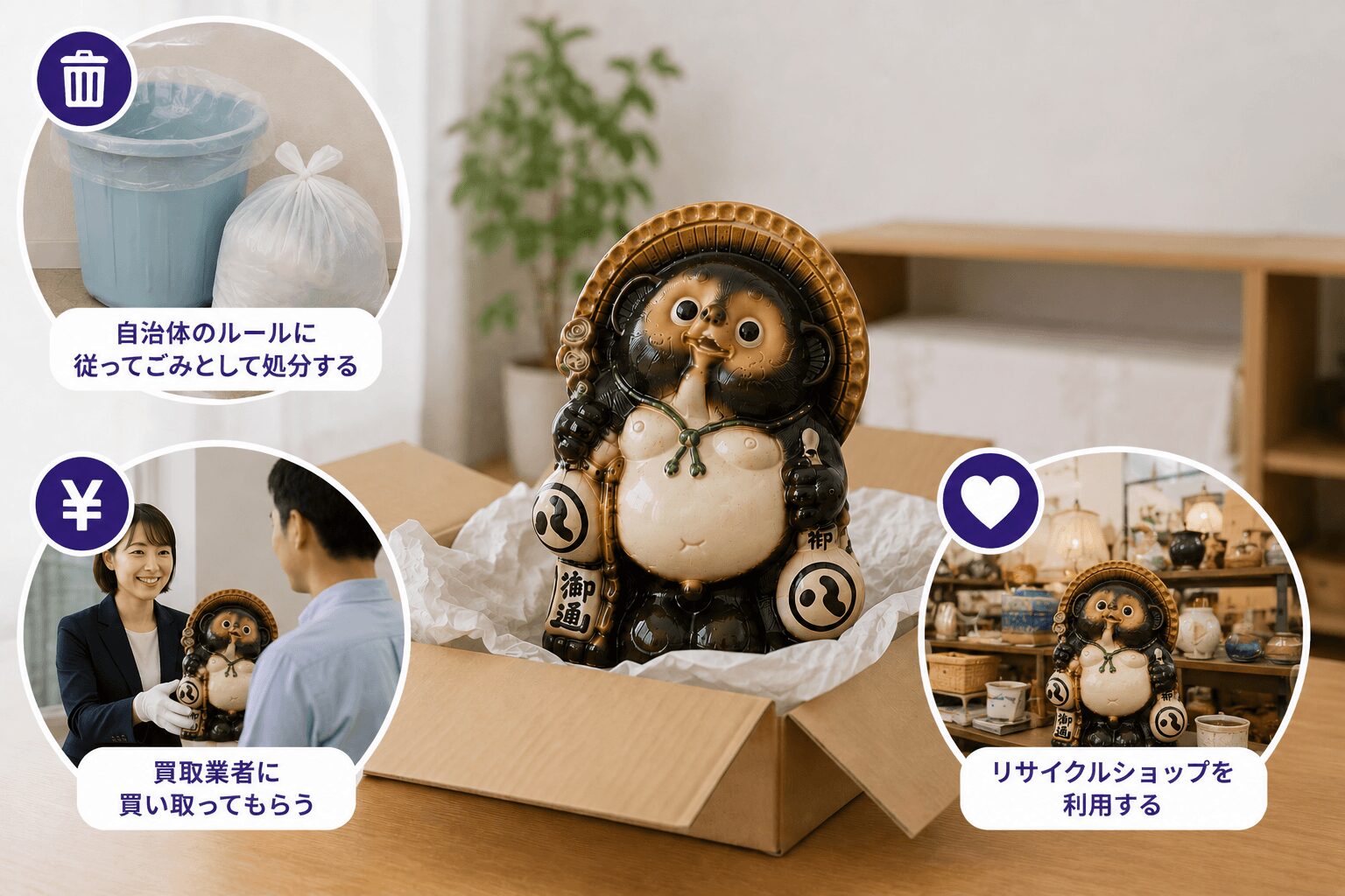 たぬきの置物