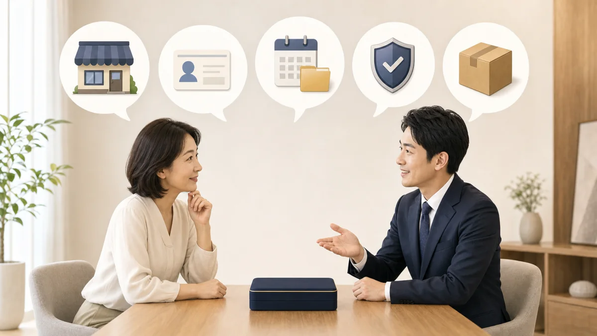 売却先・本人確認・記録・配送に関するよくある質問のイメージ