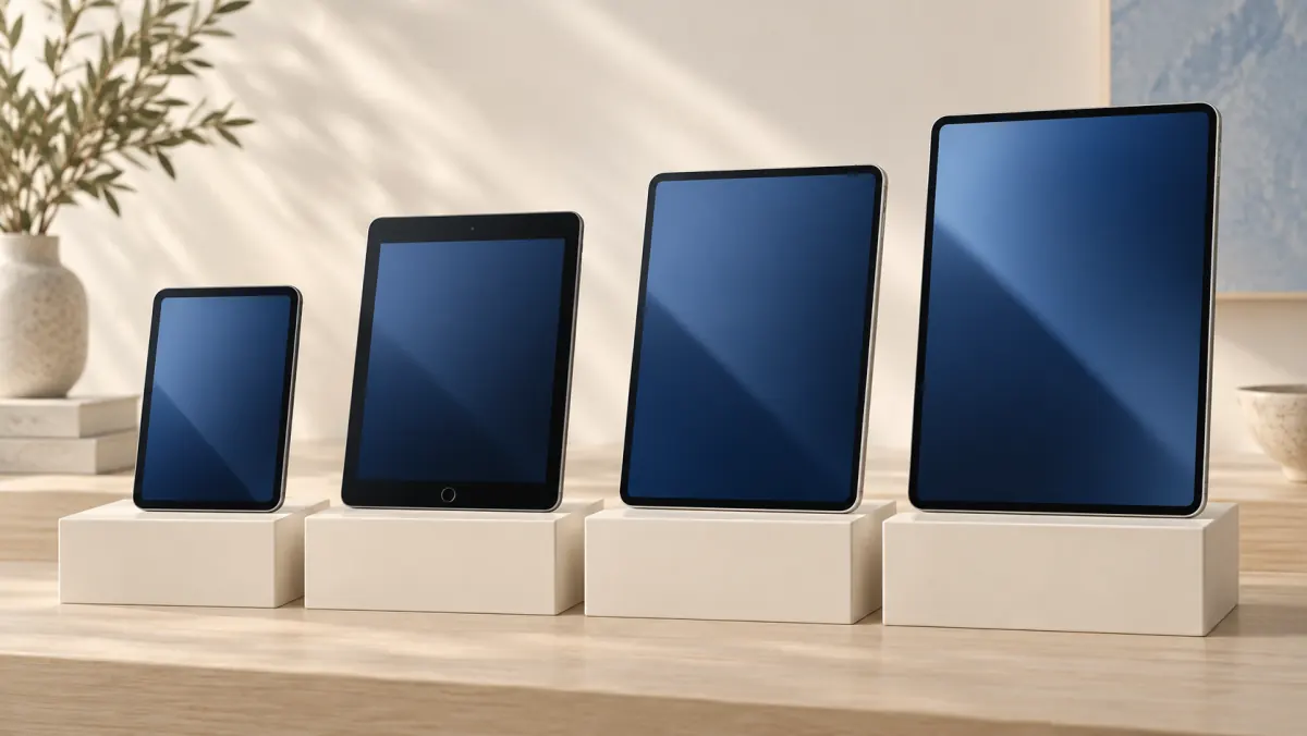 iPad・iPad Air・iPad mini・iPad Proをライン別に並べて買取相場を比較するイメージ