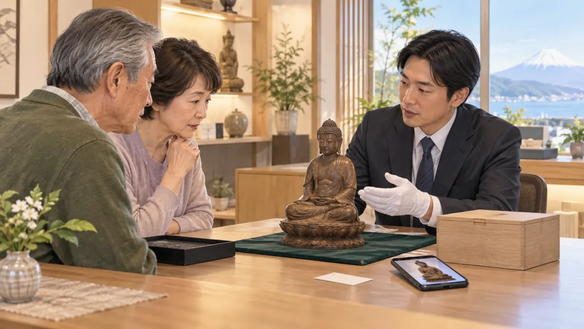 静岡県内で仏像の査定を受けるときの店頭相談の流れ